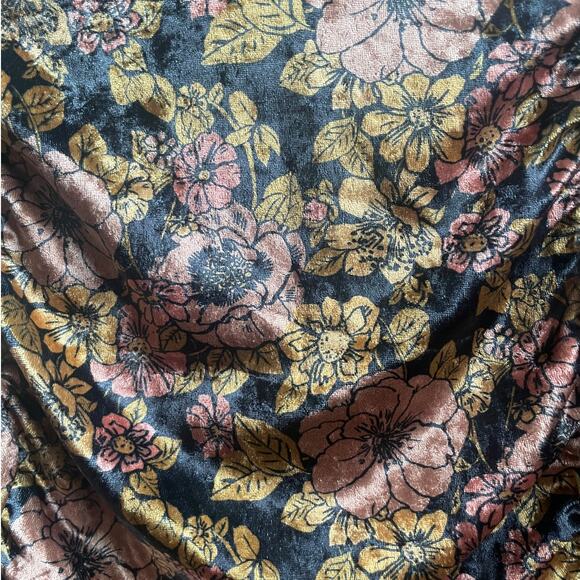 Free People Floral Skirt Pink & Gold - Picture 3 of 5